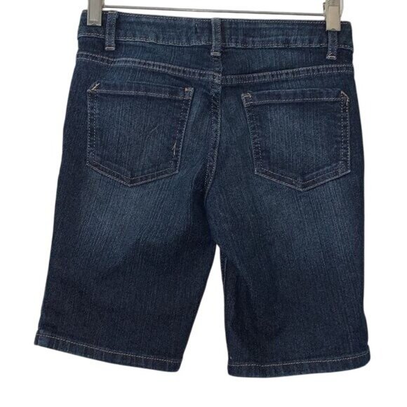 SO Girls Dark Wash Denim Bermuda Shorts Size 12 - Picture 3 of 6